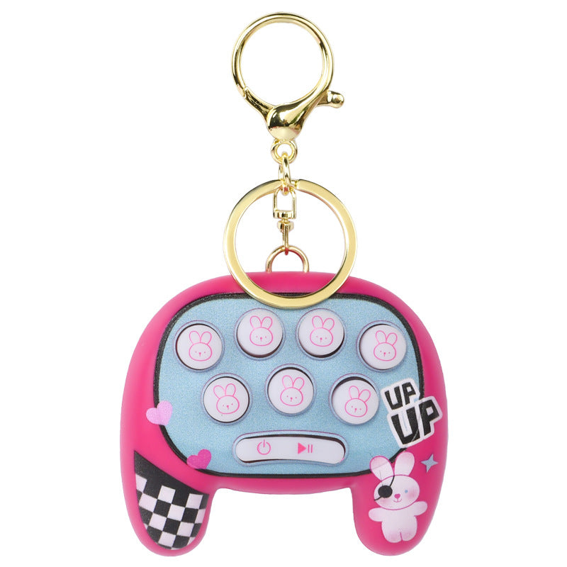 Consola de juego de Mango de dibujos animados de PVC al por mayor Gopher Keychain